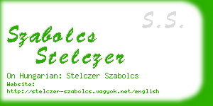 szabolcs stelczer business card